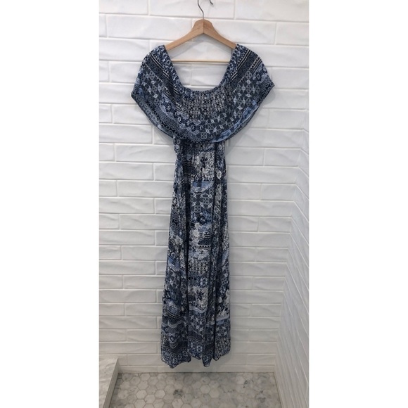 FRANCESCAS JADEN PAISLEY RUFFLE MAXI DRESS - Picture 4 of 9